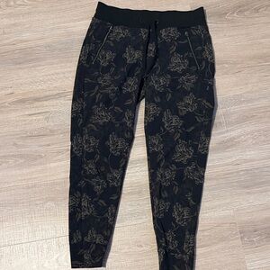 Athleta Floral green Joggers